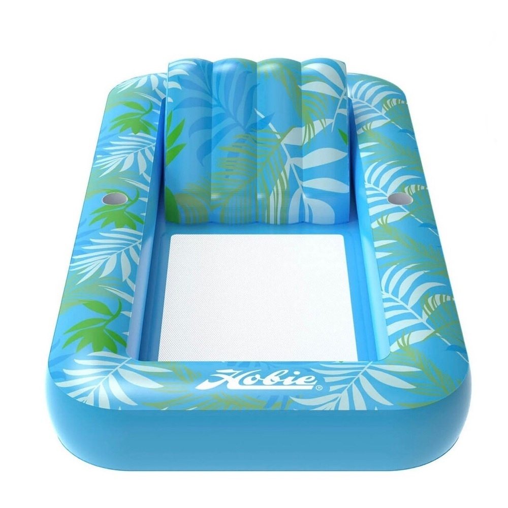 HOBIE Inflatable Daybed Float Pool Bed Tropical Swim Gear New Floatation Water